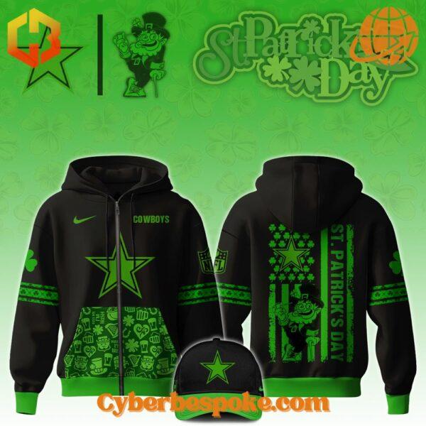 Break the boundaries of traditional fashion with the Dallas Cowboys Nfl St Patrick’s Day Hoodie.