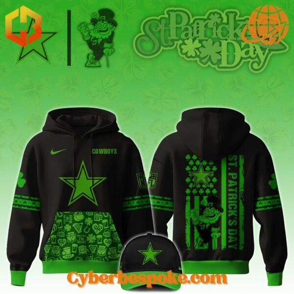 Break the boundaries of traditional fashion with the Dallas Cowboys Nfl St Patrick’s Day Hoodie.