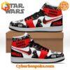 Darth Vader Star Wars Air Jordan 1 High sneakers showcasing side profile and box