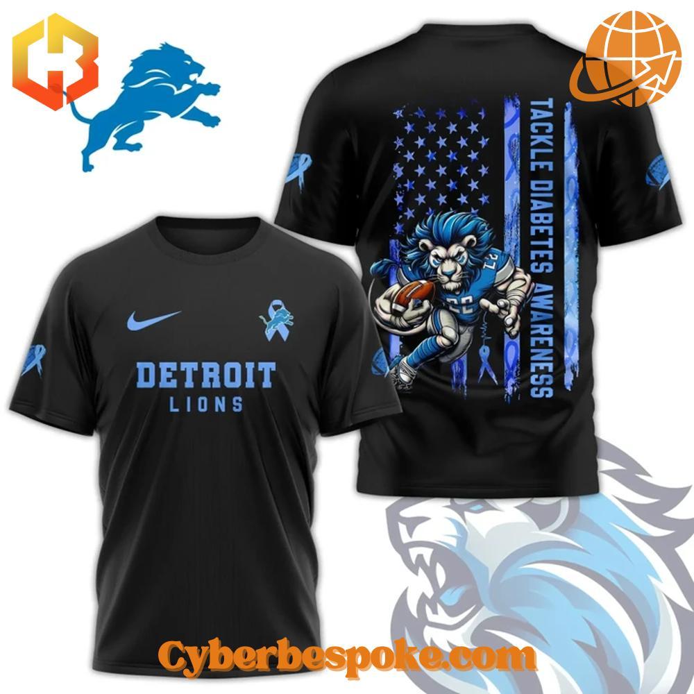 Detroit Lions Tackle Diabetes Awareness Shirt The Detroit Lions Tackle Diabetes Awareness Shirt brings your style to life.