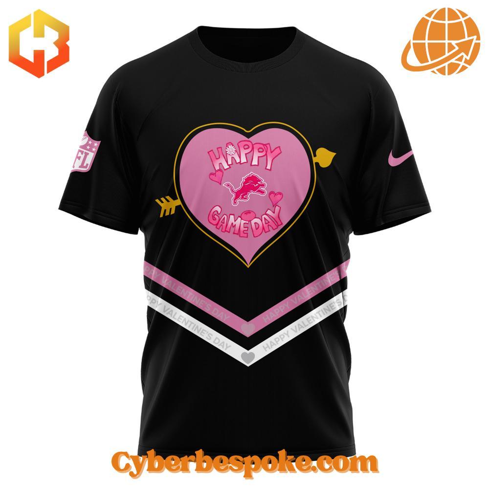Detroit Lions Valentine Happy Game Day Shirt Take your style beyond the ordinary – the Detroit Lions Valentine Happy Game Day Shirt brings 3D designs to life.