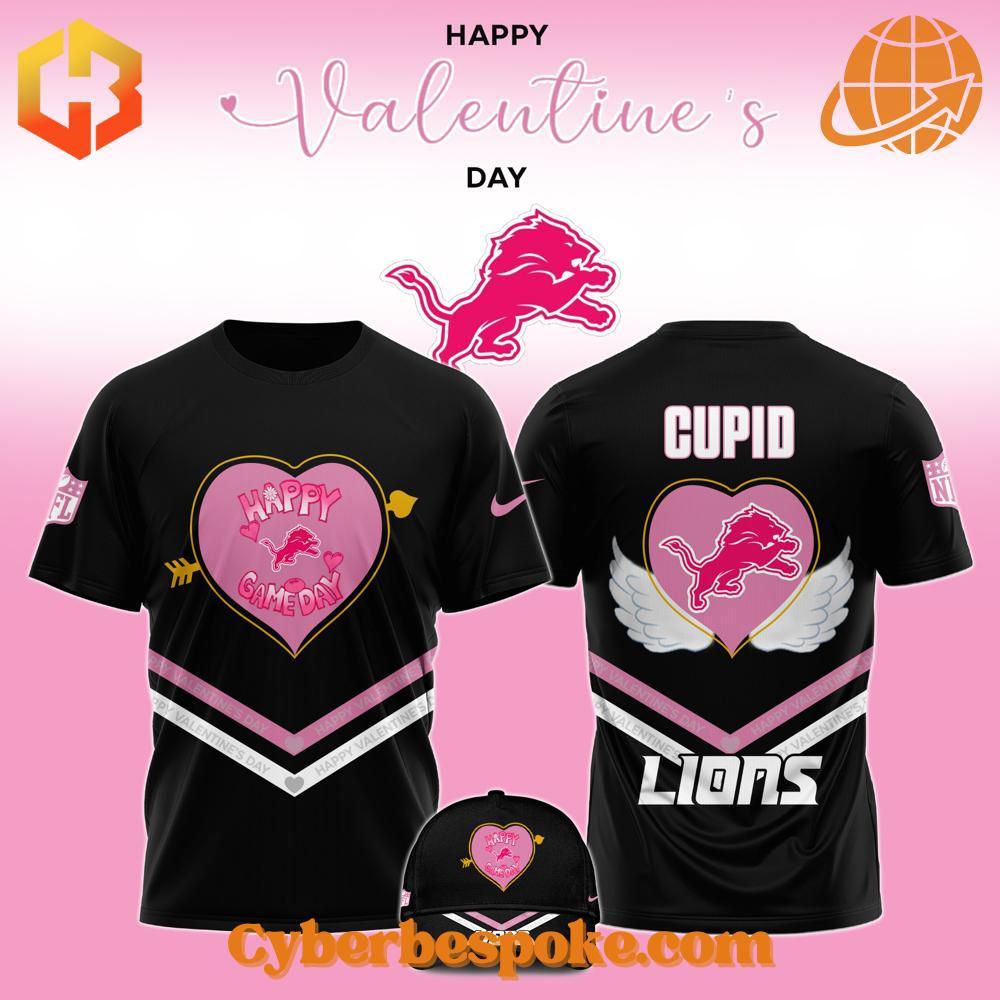 Detroit Lions Valentine Happy Game Day Shirt Take your style beyond the ordinary – the Detroit Lions Valentine Happy Game Day Shirt brings 3D designs to life.