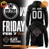 Express yourself with the Edmonton Oilers Black Excellence Hoodie – high-definition colors meet all-day comfort.