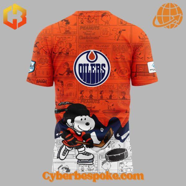 Lightweight and comfortable Edmonton Oilers Th Anniversary Of Peanuts Shirt perfect for everyday wear