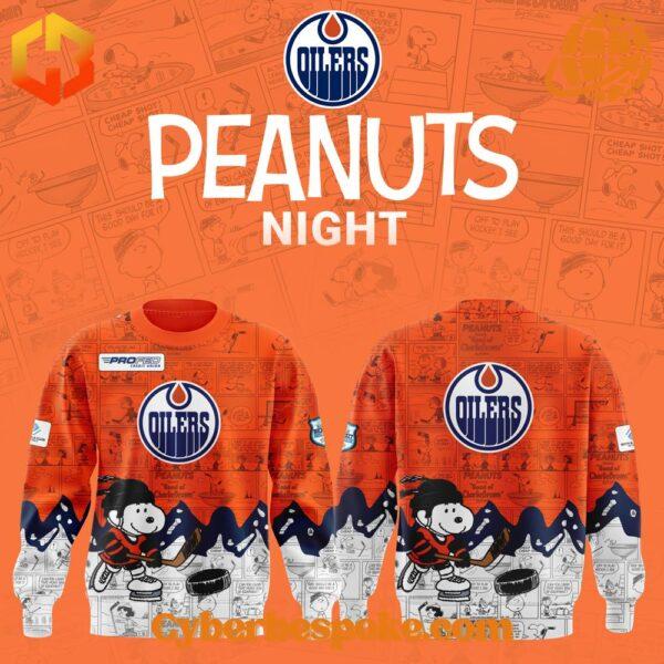 Lightweight and comfortable Edmonton Oilers Th Anniversary Of Peanuts Shirt perfect for everyday wear