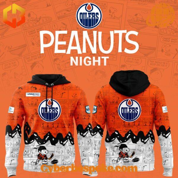 Lightweight and comfortable Edmonton Oilers Th Anniversary Of Peanuts Shirt perfect for everyday wear