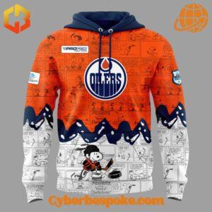 Lightweight and comfortable Edmonton Oilers Th Anniversary Of Peanuts Shirt perfect for everyday wear