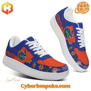 Step up your sneaker game with the sleek and stylish Florida Gators The Swamp Nike Air Force Shoes.