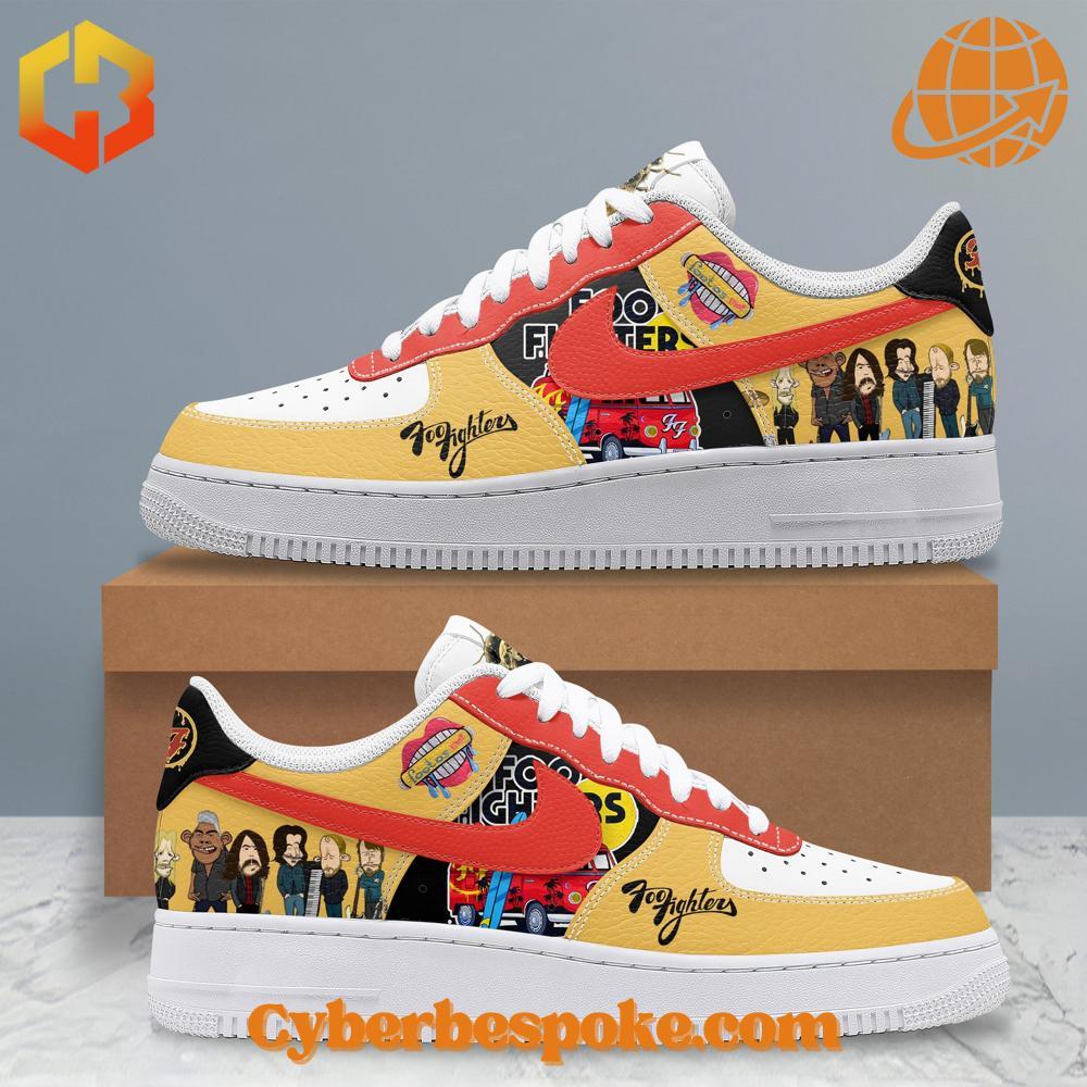 Foo Fighters Band Nike Air Force Shoes Bold design, cloud-like comfort – Foo Fighters Band Nike Air Force Shoes blends vibrant color with lightweight wearability.