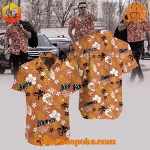 Experience fashion in a new dimension with the Fort Wayne Komets Luau Night Hawaiian Shirt – wear the unexpected.