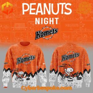 The Fort Wayne Komets Snoopy Anniversary Of Peanuts Shirt is your go-to for any occasion.