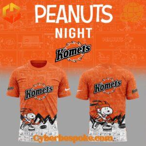 The Fort Wayne Komets Snoopy Anniversary Of Peanuts Shirt is your go-to for any occasion.