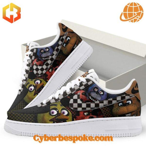 Bold design, cloud-like comfort – Freddy Fazbear Nike Air Force Shoes blends vibrant color with lightweight wearability.