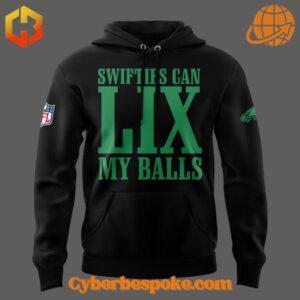 The Gardner Johnson Philadelphia Eagles Swifties Can Lix My Balls Hoodie is your new go-to for effortless style.