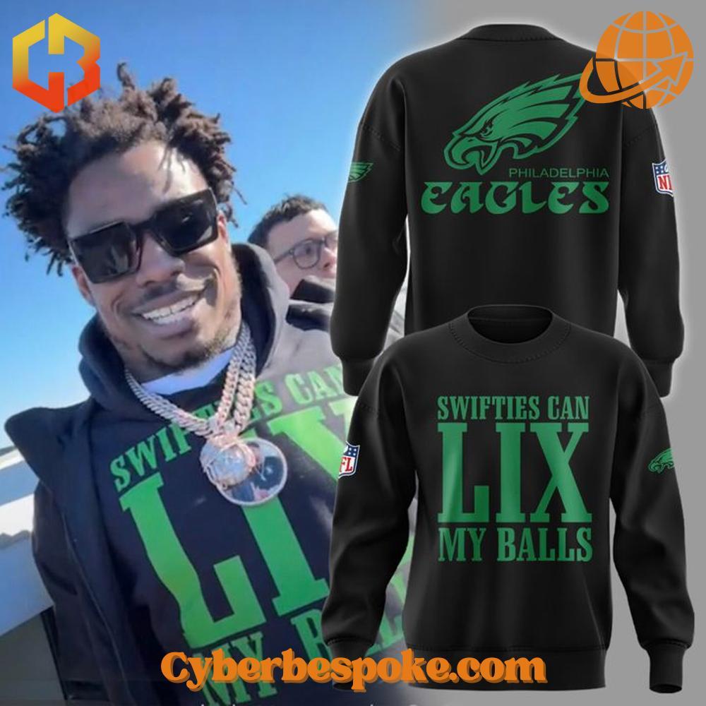 Gardner Johnson Philadelphia Eagles Swifties Can Lix My Balls Hoodie The Gardner Johnson Philadelphia Eagles Swifties Can Lix My Balls Hoodie is your new go-to for effortless style.
