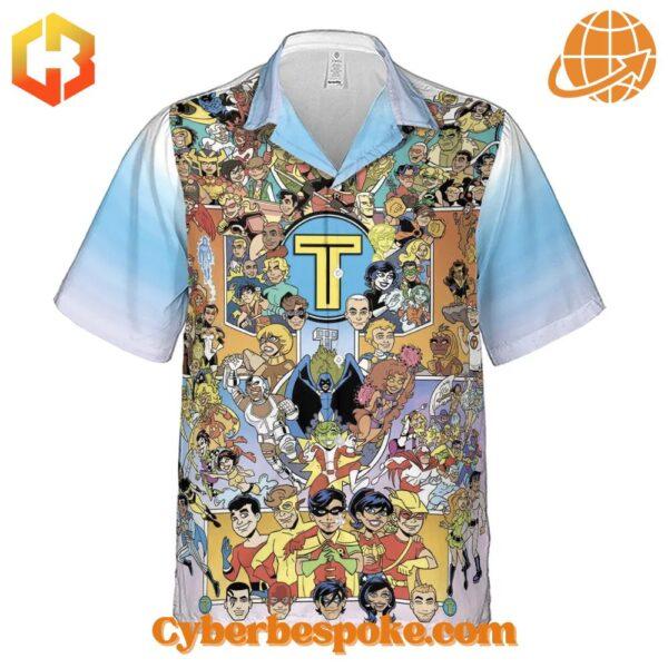 Experience fashion in a new dimension with the Go Team Titan Teen Titans Hawaiian Shirt – wear the unexpected.