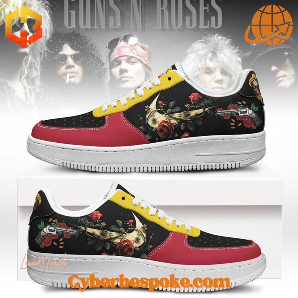 Guns N Roses Nike Air Force Shoes Step up your sneaker game with the sleek and stylish Guns N Roses Nike Air Force Shoes.