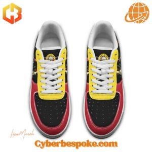 Step up your sneaker game with the sleek and stylish Guns N Roses Nike Air Force Shoes.