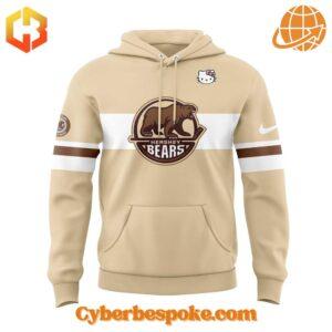 A soft cotton Hershey Bears Hello Kitty Hoodie eaturing a minimalist design.