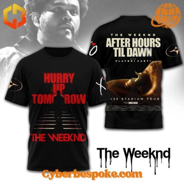 Unisex Hurry Up Tomorrow The Weeknd Shirt simple design, easy to style