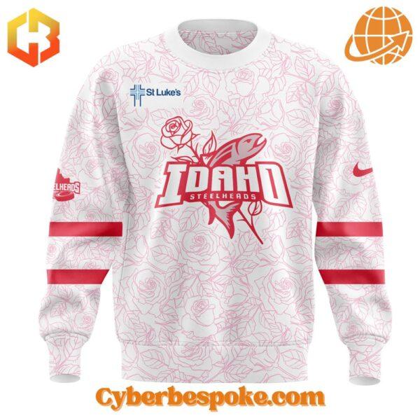 Soft and Classic Style with an Idaho Steelheads Pink In The Rink Sweatshirt