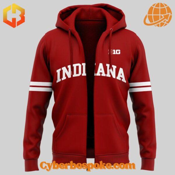 The Indiana Hoosiers Men Basketball Hoodie is your new go-to for effortless style.