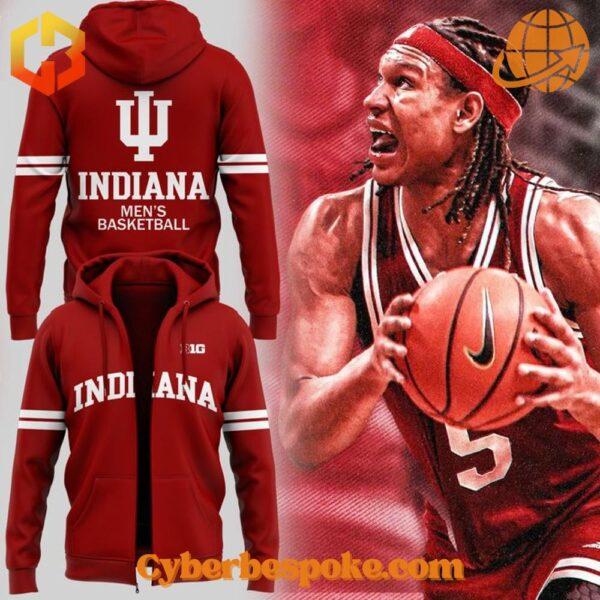 The Indiana Hoosiers Men Basketball Hoodie is your new go-to for effortless style.