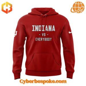 The Indiana Hoosiers Men Basketball Vs Everybody Hoodie offers premium quality with a modern touch.