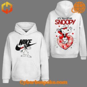 Break the boundaries of traditional fashion with the It's Valentine Snoopy Nike Shirt.