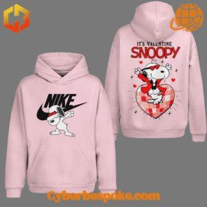 Break the boundaries of traditional fashion with the It's Valentine Snoopy Nike Shirt.