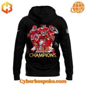 Experience fashion in a new dimension with the Kansas City Chiefs Super Bowl Lix Champions Hoodie – wear the unexpected.