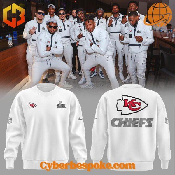 Experience fashion in a new dimension with the Kansas City Chiefs Super Bowl Lix Opening Night Hoodie – wear the unexpected.