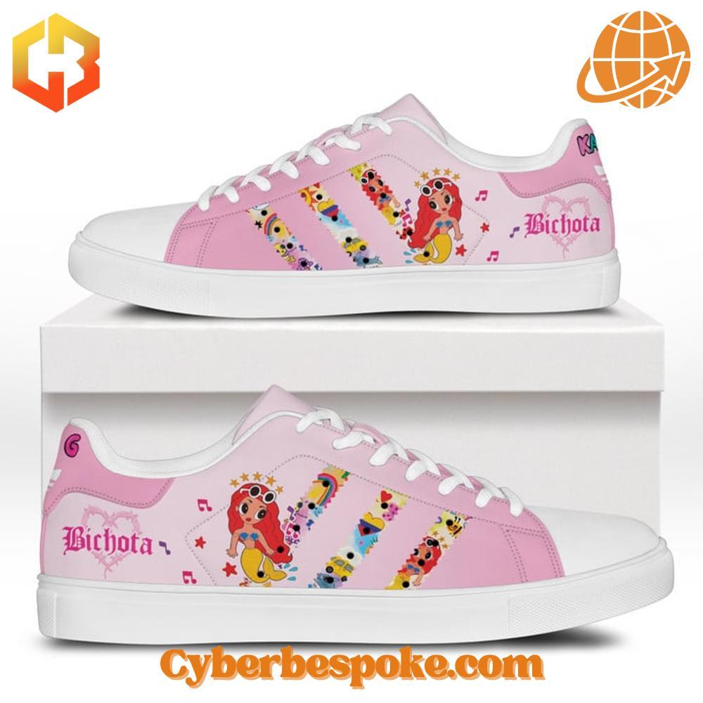 Karol G Bichota Stan Smith Shoes Step up your sneaker game with the sleek and stylish Karol G Bichota Stan Smith Shoes.