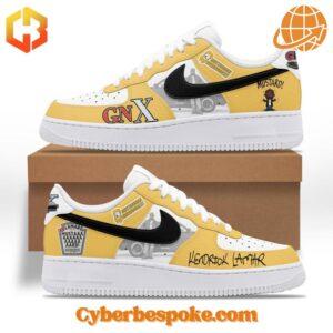 Step into vibrant style with the Kendrick Lamar Gnx Mustard Nike Air Force Shoes