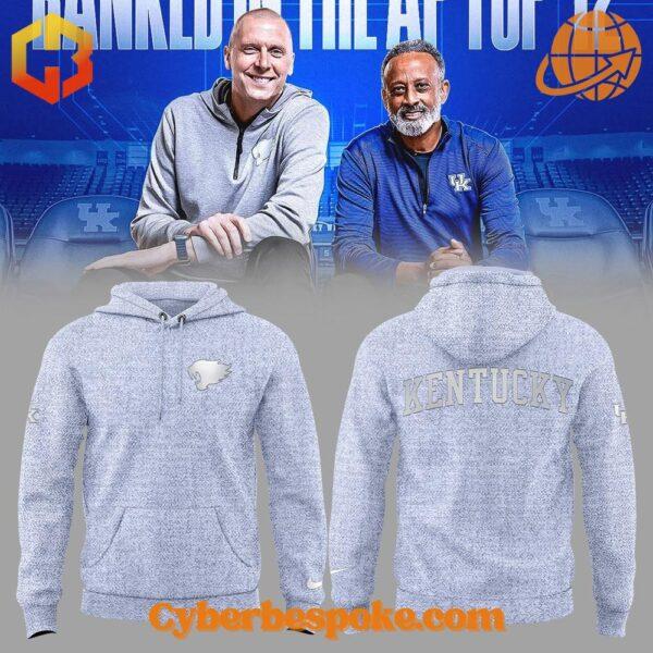 The Kentucky Wildcats Coach Mark Pope Hoodie offers premium quality with a modern touch.