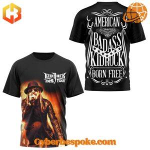 The Kid Rock American Bad Ass Shirt is made for comfort, confidence, and style.