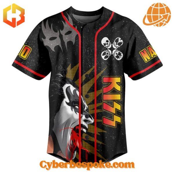 Stand out with the Kiss Band Rock And Roll All Night Baseball Jersey – bold, vibrant, and designed to impress."