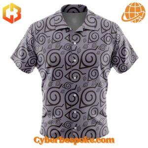 The Konoha Naruto Shippuden Hawaiian Shirt blends comfort, quality, and modern design