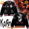 Express yourself effortlessly with the Korn Band The Nothing Baseball Jacket – style without limits.