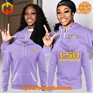 The perfect blend of style and comfort – Lsu Tigers Women Basketball Uniform Purple Hoodie