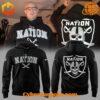 The Las Vegas Raiders The Nation Hoodie delivers softness, breathability, and vibrant all-over prints.