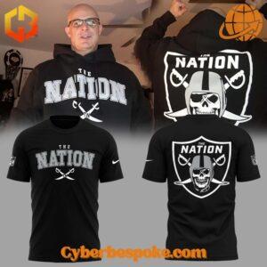 The Las Vegas Raiders The Nation Hoodie delivers softness, breathability, and vibrant all-over prints.