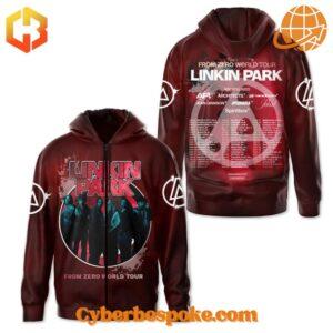 The Linkin Park From Zero World Tour Hoodie delivers softness, breathability, and vibrant all-over prints.