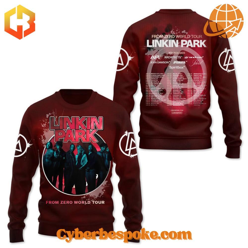 Linkin Park From Zero World Tour Hoodie The Linkin Park From Zero World Tour Hoodie delivers softness, breathability, and vibrant all-over prints.