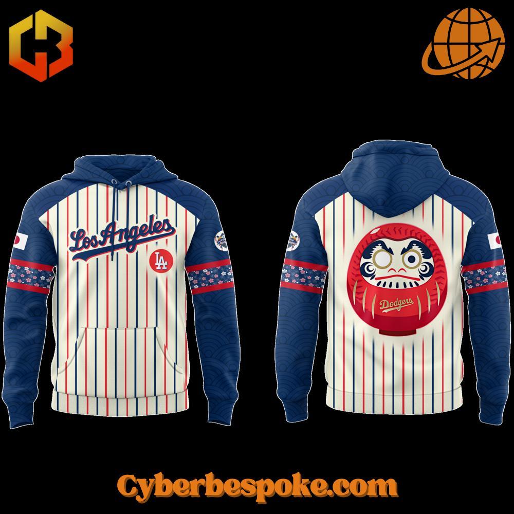 Los Angeles Dodger Japanese Heritage Night Hoodie A soft cotton Los Angeles Dodger Japanese Heritage Night Hoodie eaturing a minimalist design.