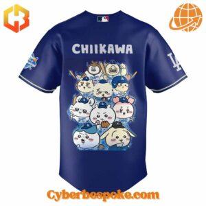 The Los Angeles Dodgers Chiikawa Baseball Jersey is your go-to for any occasion.