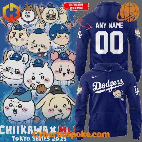 The perfect blend of style and comfort – Los Angeles Dodgers Chiikawa Tokyo Series Custom Hoodie