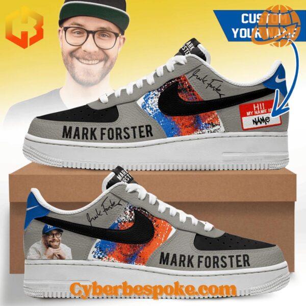 Mark Forster Hi My Name Is Custom Nike Air Force Shoes – high-definition prints, breathable fit, and cushioned sole.