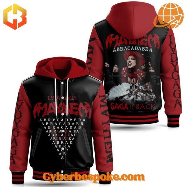 Lightweight and comfortable Mayhem Lady Gaga Hoodie Baseball Jacket perfect for everyday wear