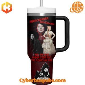 Mayhem Lady Gaga Is Back Tumbler 40oz keeping iced tea cold.